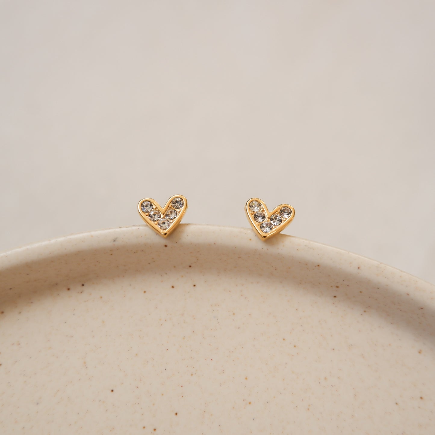 Layla Gold Stud Earrings by Andrea