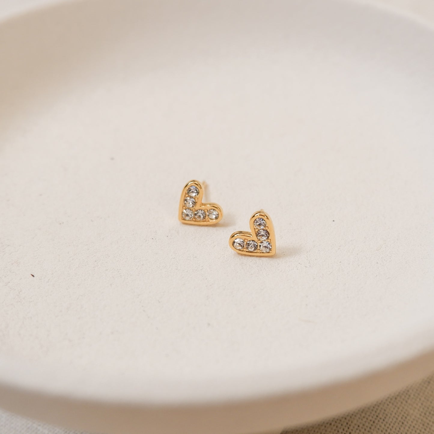 Layla Gold Stud Earrings by Andrea