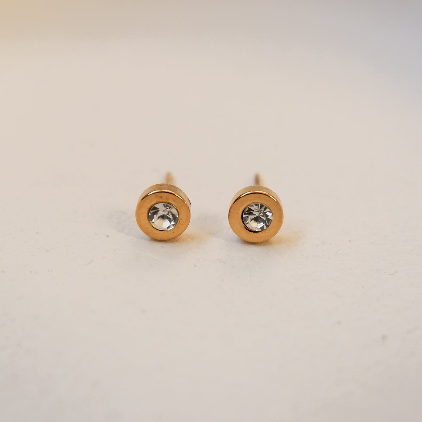 Zoey Gold Stud Earrings by Andrea