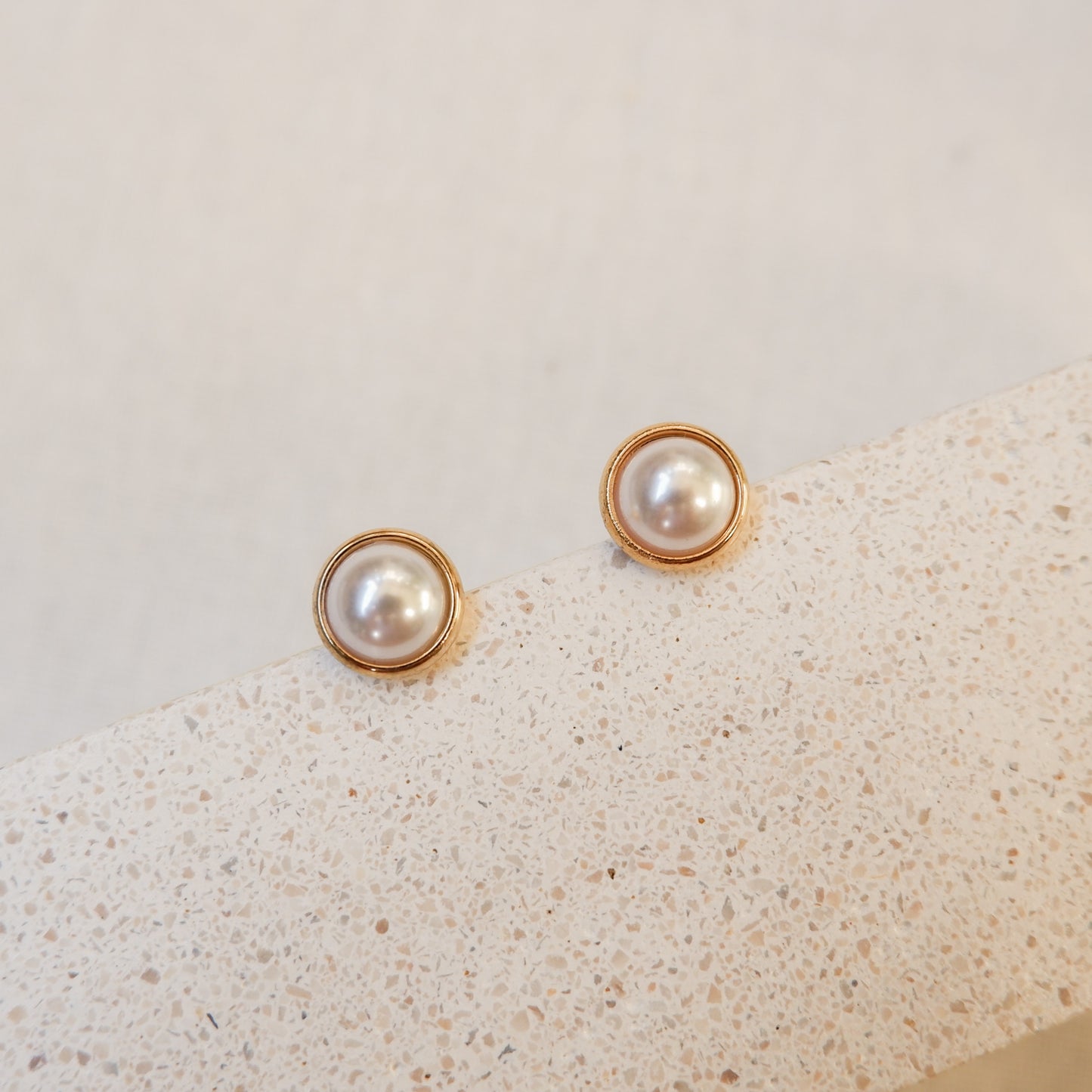 Paisley Gold Stud Earrings by Andrea