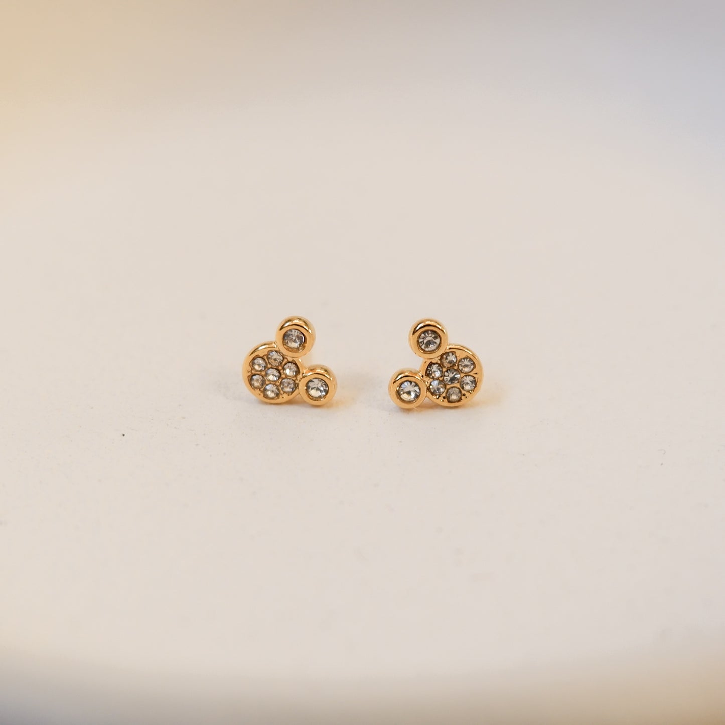 Hey Mickey Gold Stud Earrings by Andrea