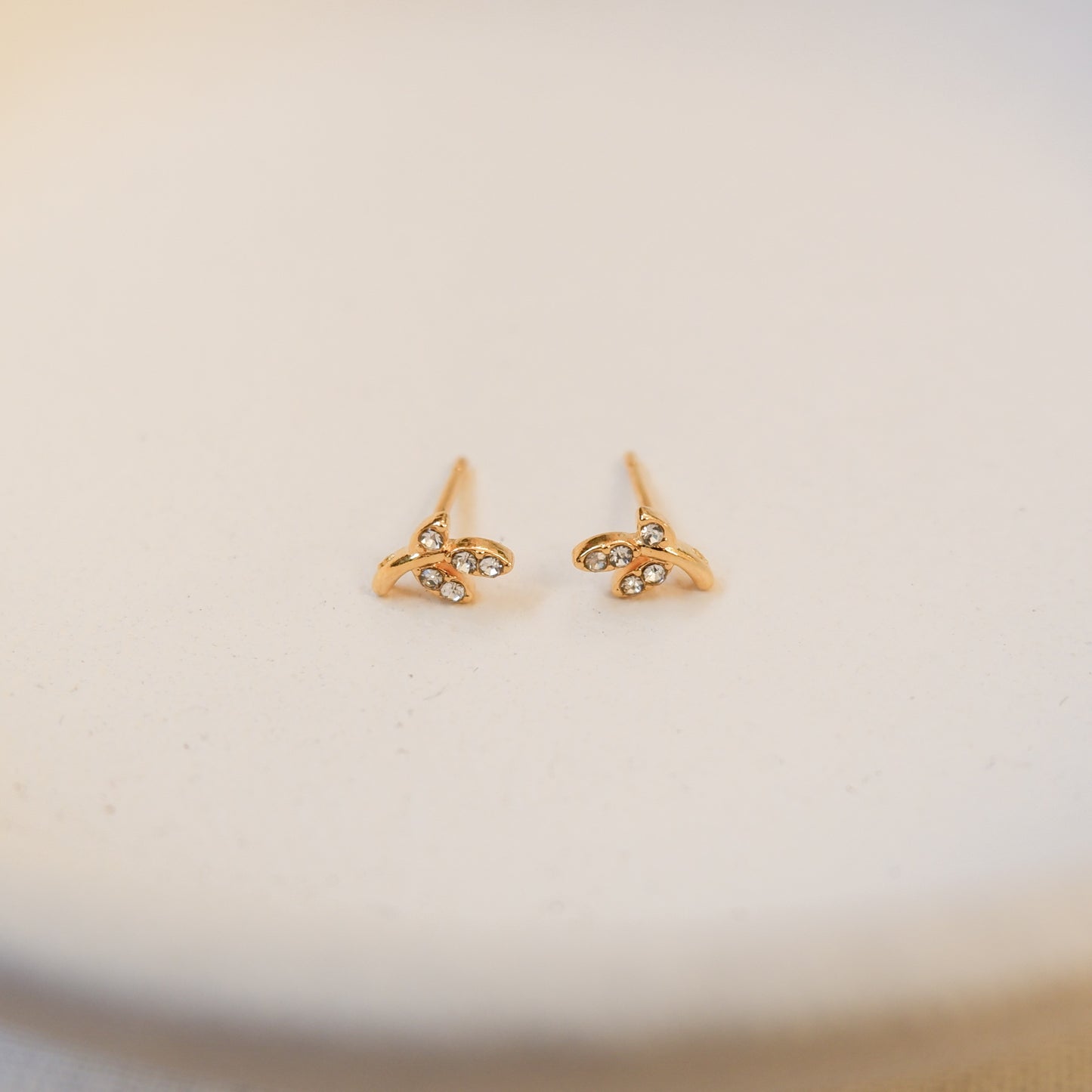 Everly Gold Stud Earrings by Andrea
