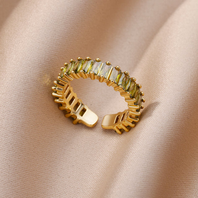 Presley (yellow) adjustable gold ring by Andrea