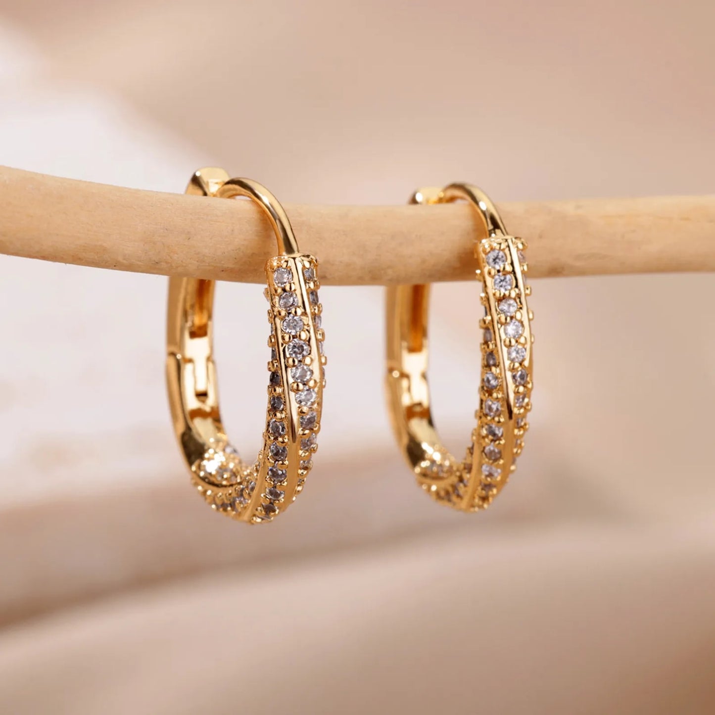 Catalina gold hoop earrings