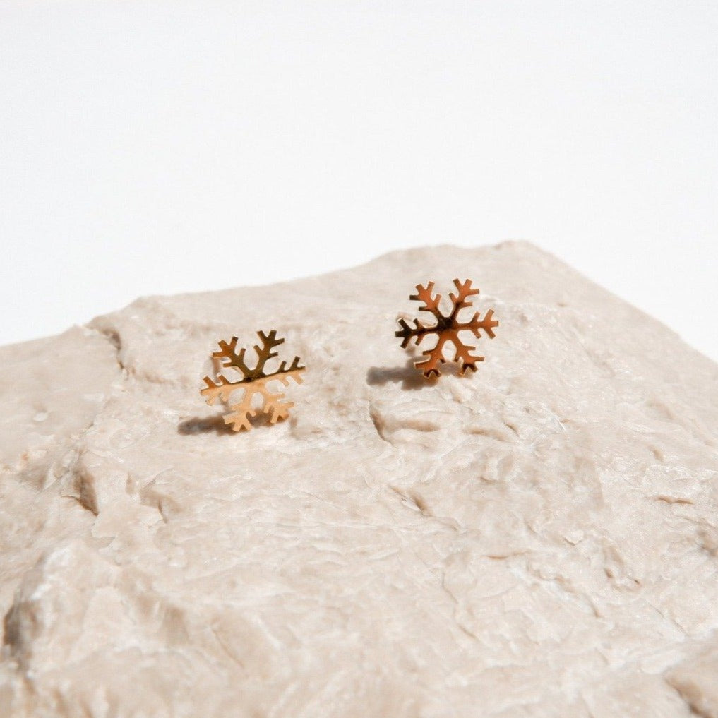 Alicia Gold Stud Earrings by Andrea