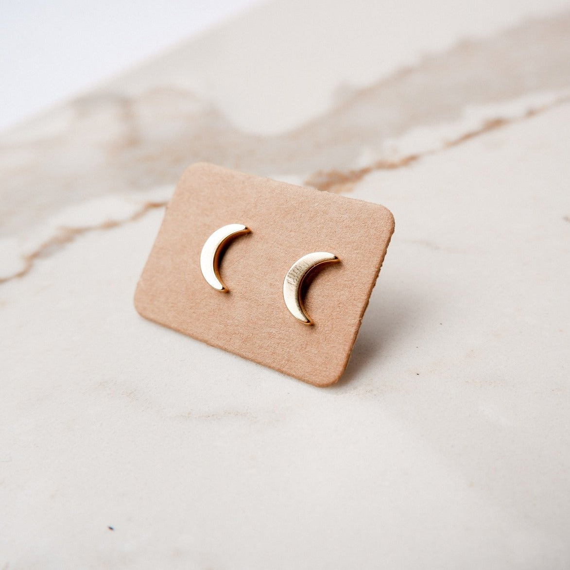 Denise Gold Stud Earrings by Andrea