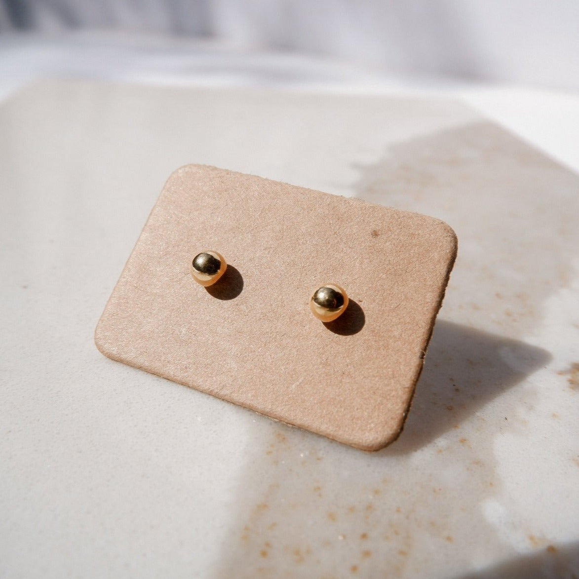 Feli Gold Stud Earrings by Andrea