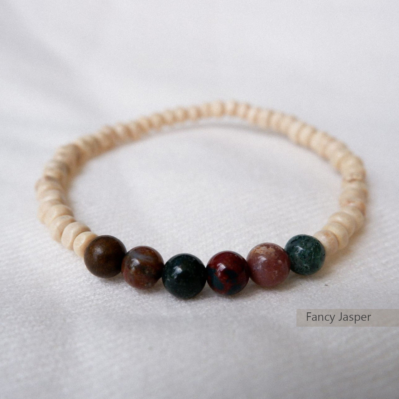 Fancy Jasper Stone Bracelet by Andrea