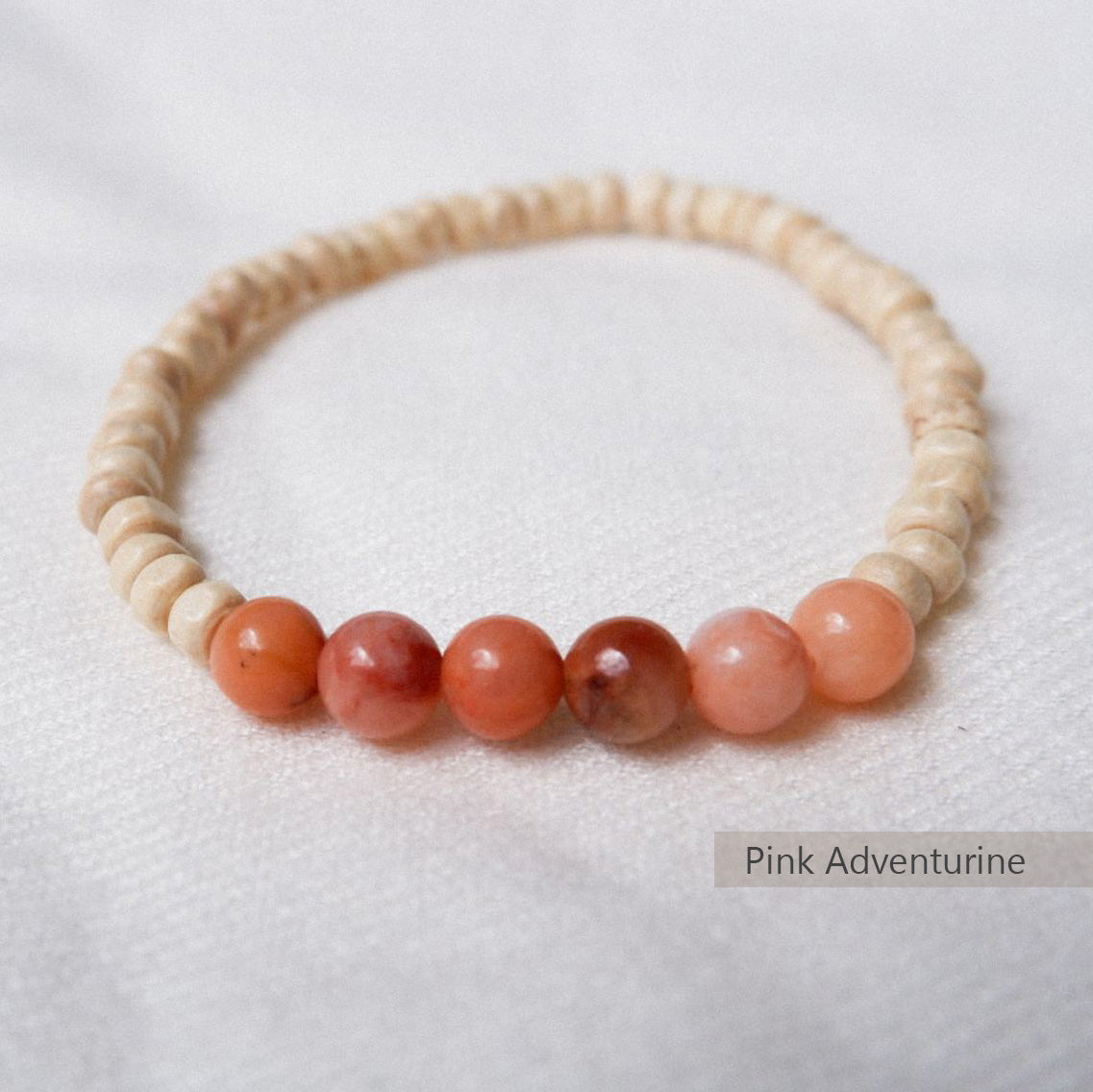 Pink Adventurine Stone Bracelet by Andrea