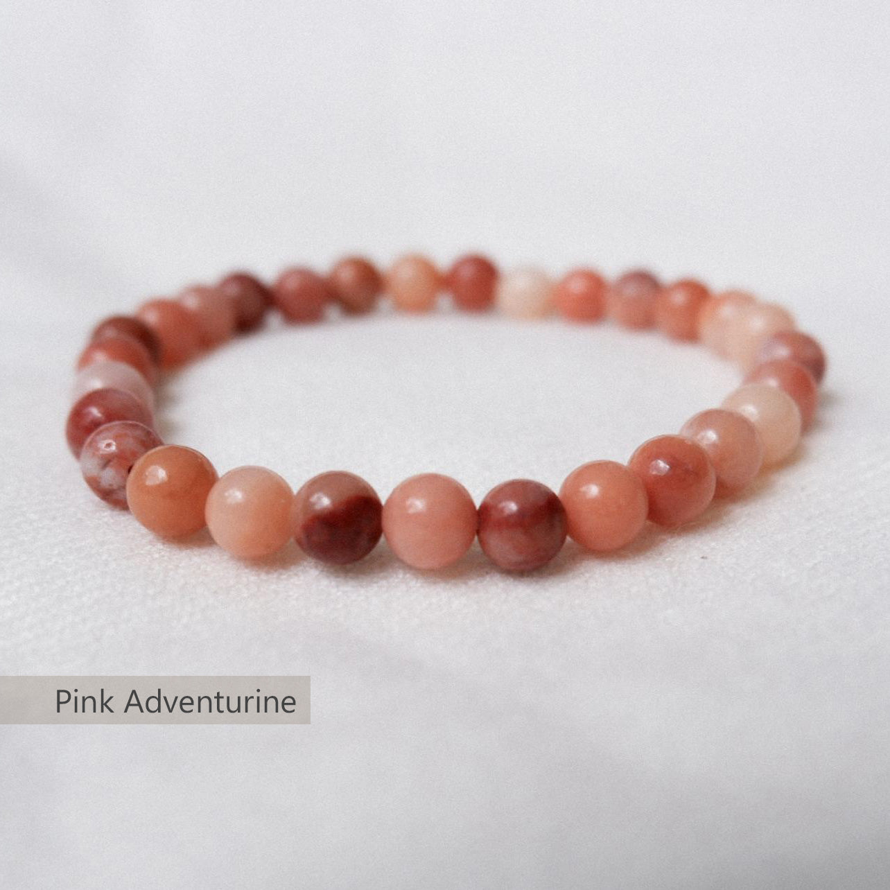 Pink Adventurine Stone Bracelet by Andrea