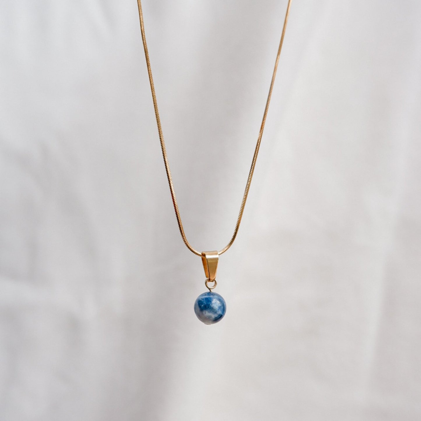 Sodalite Stone Necklace by Andrea