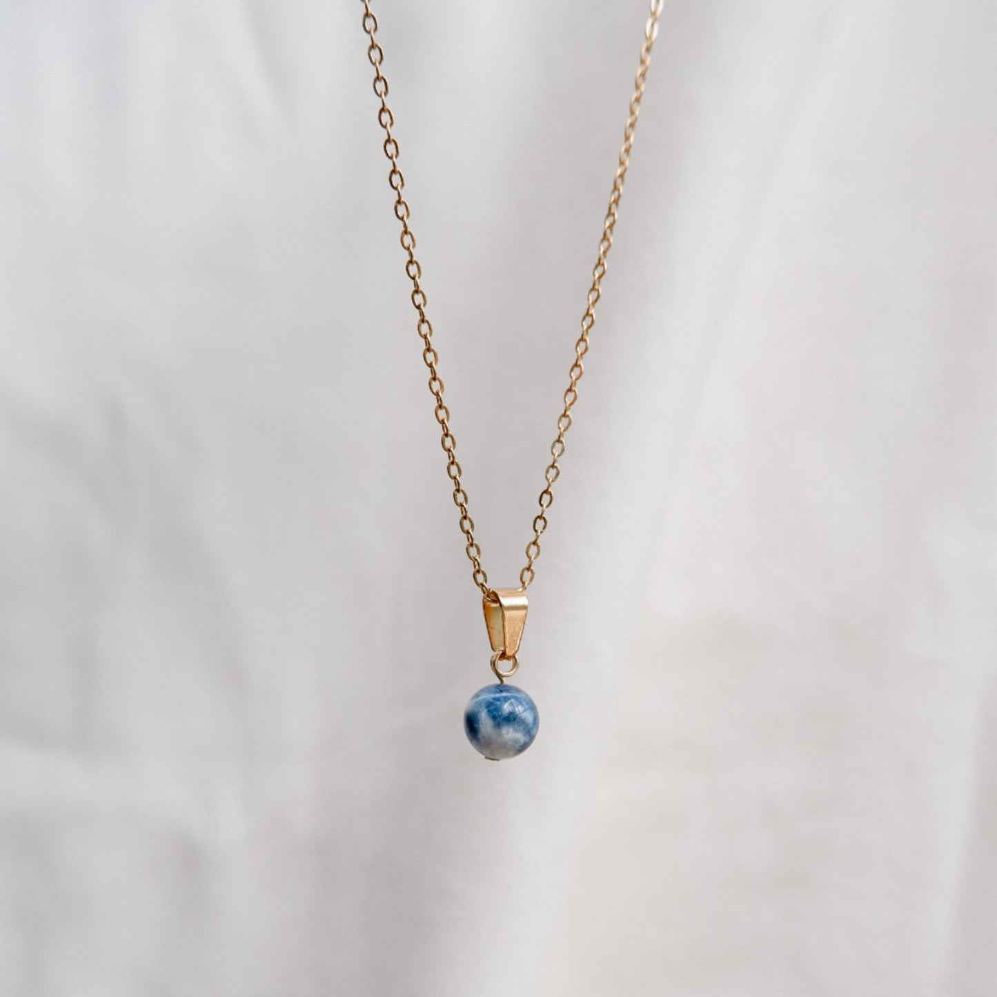 Sodalite Stone Necklace by Andrea
