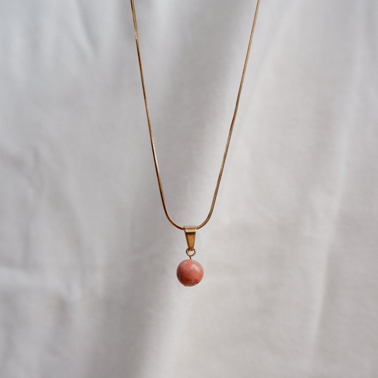Pink Adventurine Stone Necklace