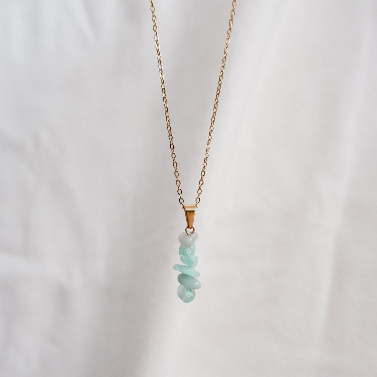 Blue Chip Stone Necklace