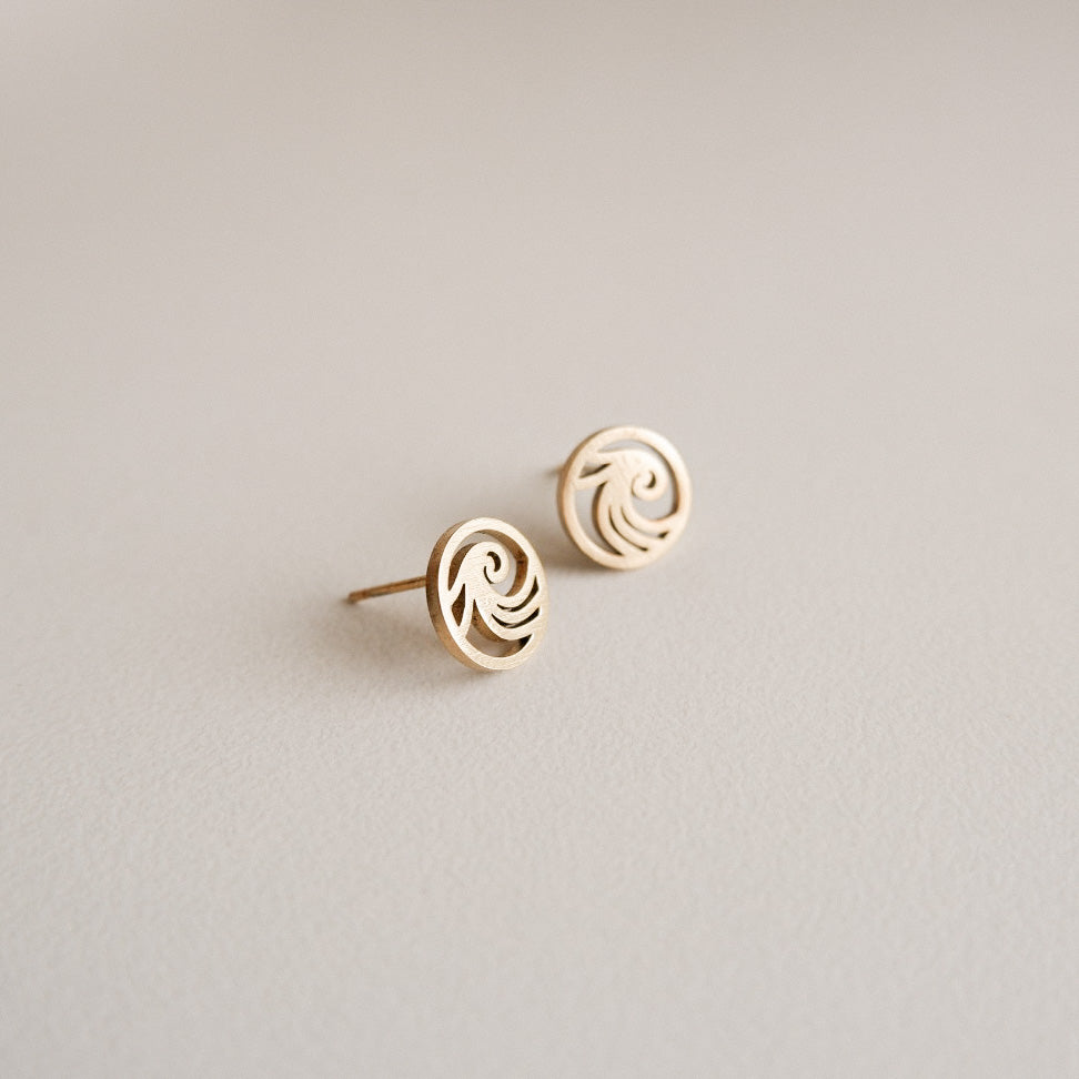 Alon 4.0 Gold Stud Earrings by Andrea