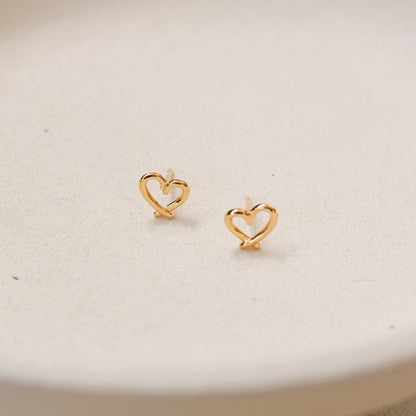 Ivy Gold Stud Earrings by Andrea