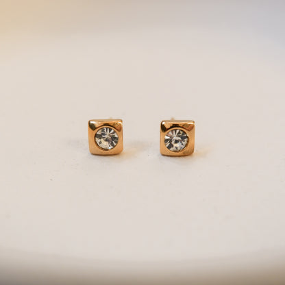 Addison Gold Stud Earrings by Andrea