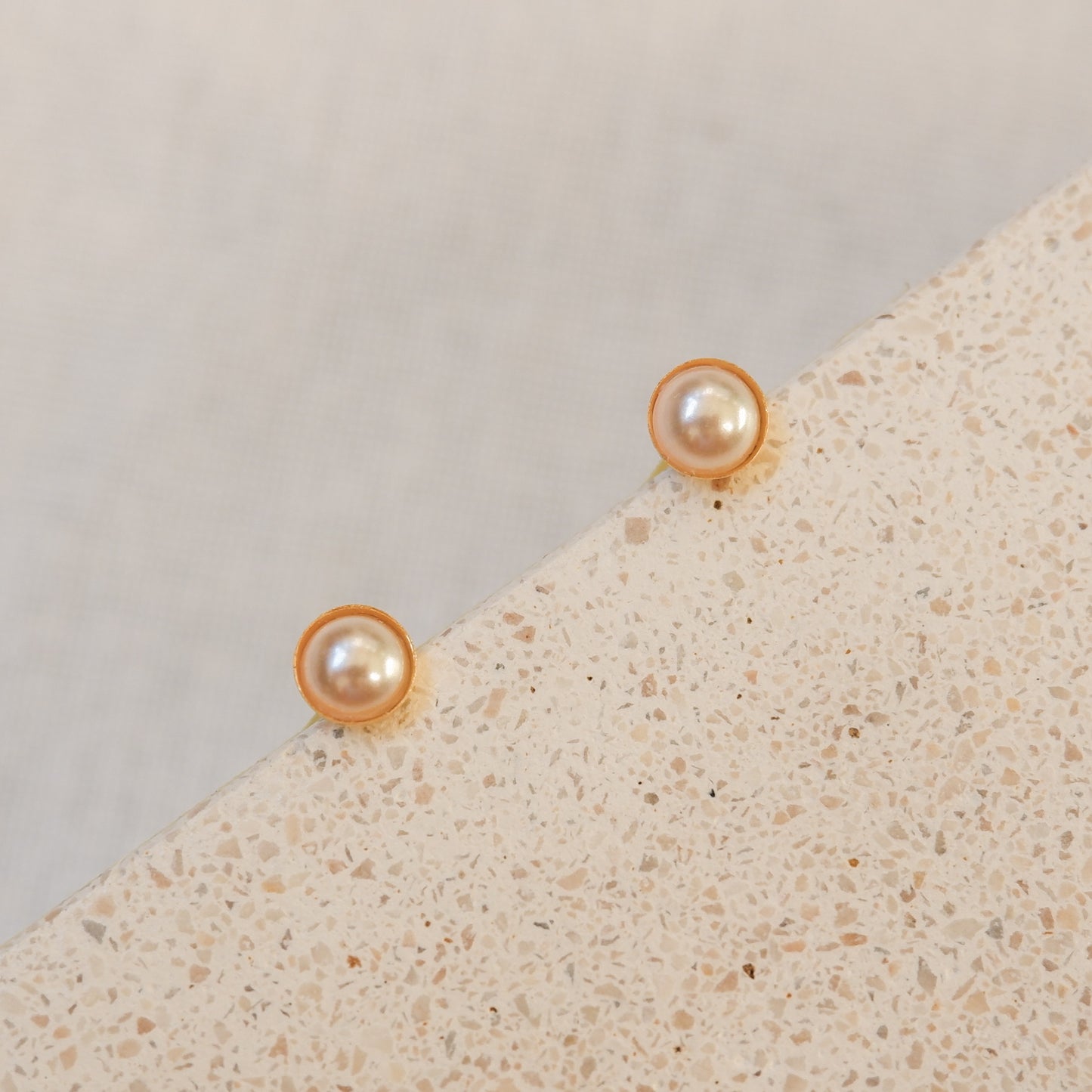 Genesis Gold Stud Earrings by Andrea