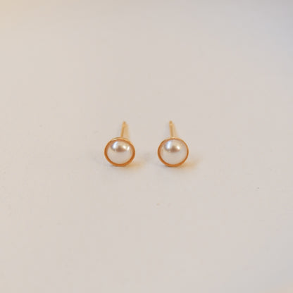 Genesis Gold Stud Earrings by Andrea