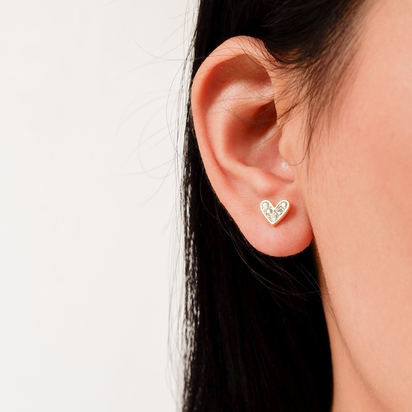 Layla Gold Stud Earrings by Andrea