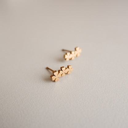 June Gold Stud Earrings by Andrea