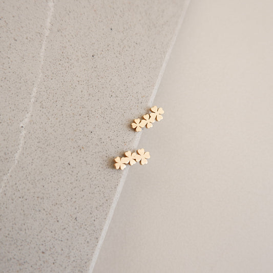 June Gold Stud Earrings by Andrea