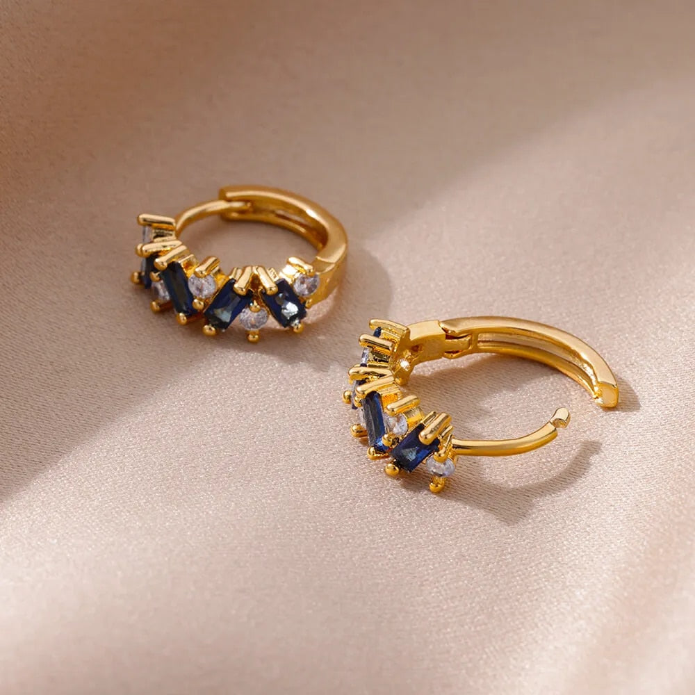 Lydia gold hoop earrings