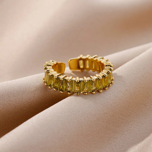 Presley (yellow) adjustable gold ring by Andrea