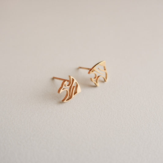 Hazel Gold Stud Earrings by Andrea