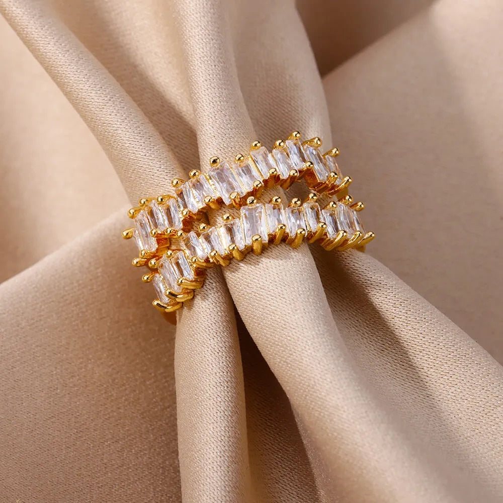 Haven adjustable gold ring by Andrea