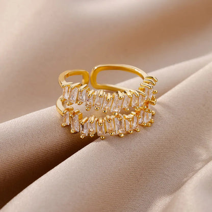 Haven adjustable gold ring by Andrea