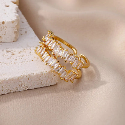 Haven adjustable gold ring by Andrea