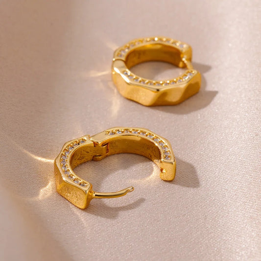 Kehlani gold hoop earrings