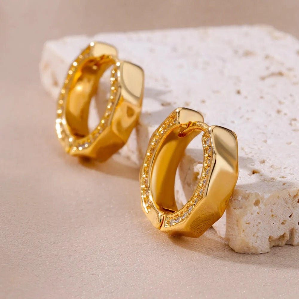 Kehlani gold hoop earrings