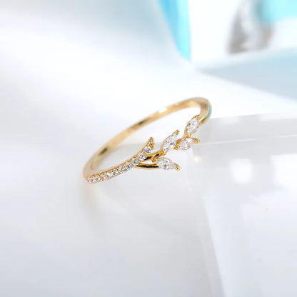 Paris adjustable gold ring by Andrea