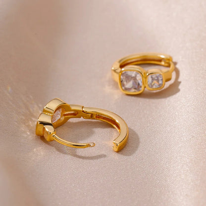 Zuri gold hoop earrings