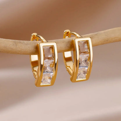 Natalie gold hoop earrings