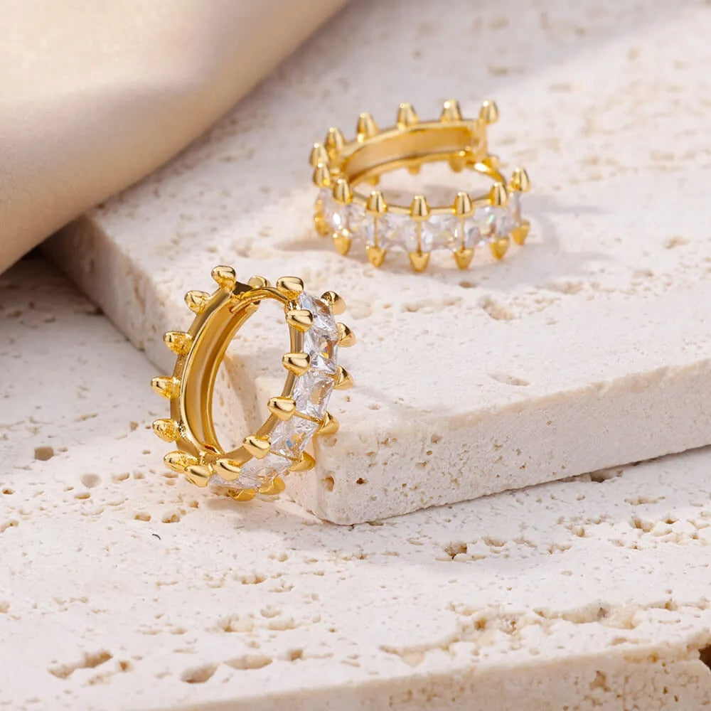 Aliyah gold hoop earrings