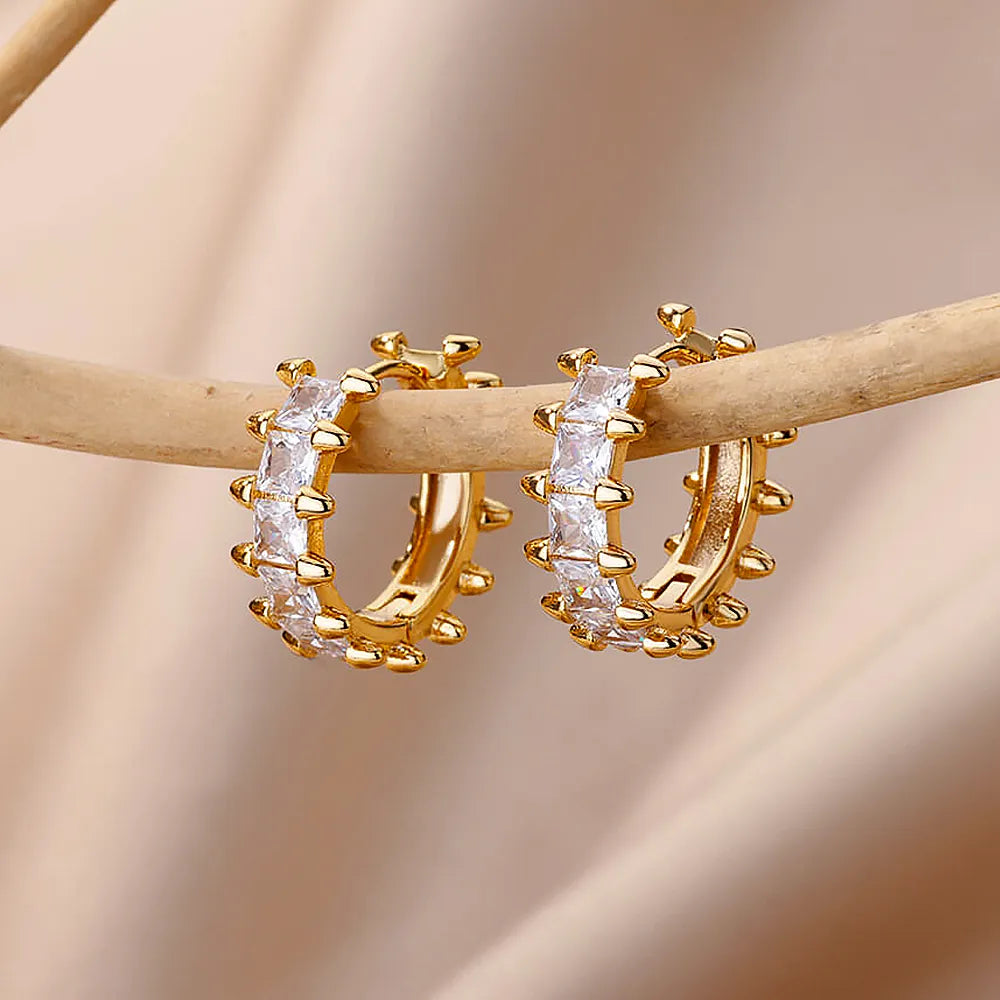 Aliyah gold hoop earrings