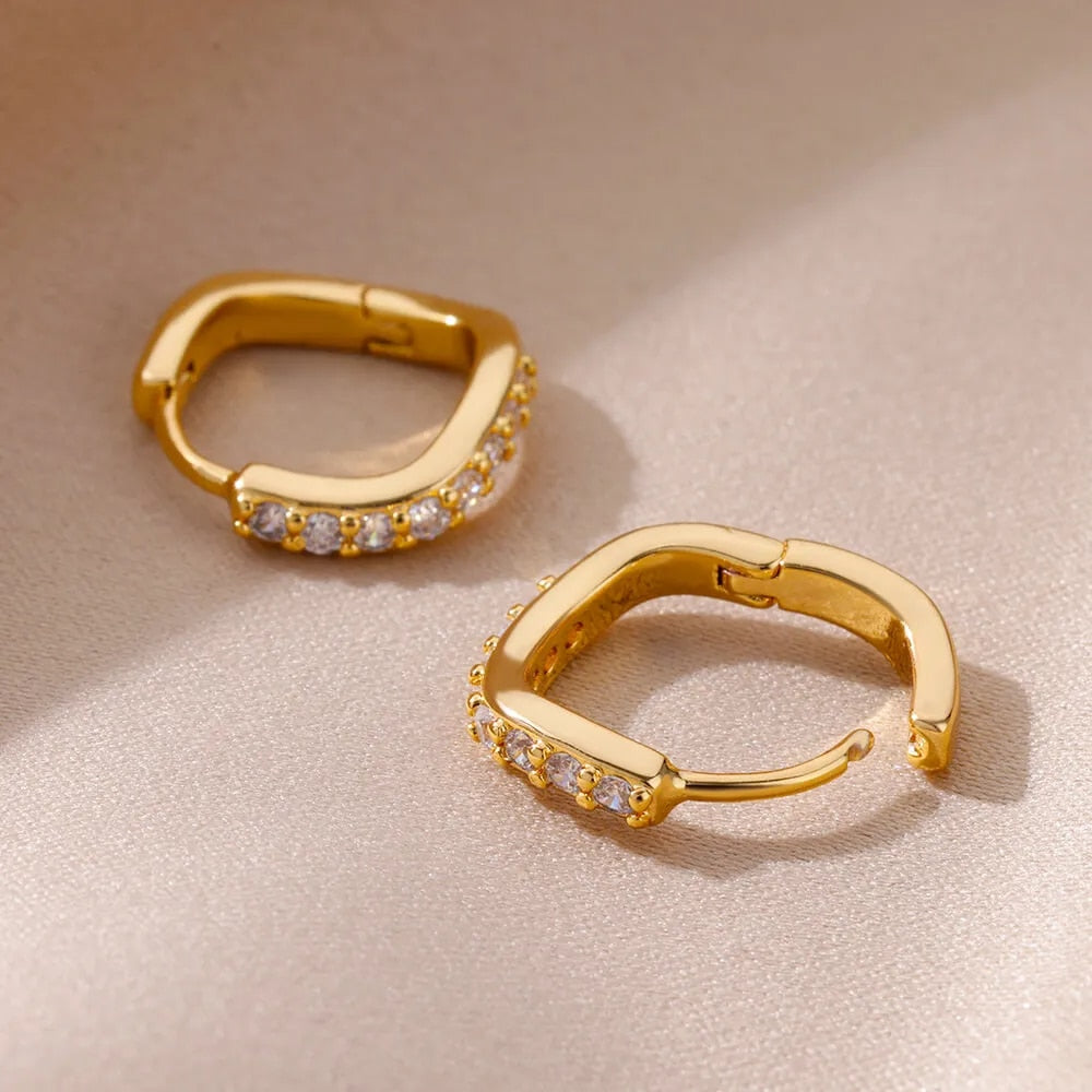 Georgia gold hoop earrings