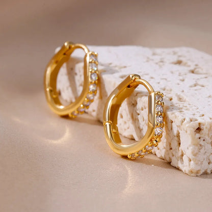 Georgia gold hoop earrings