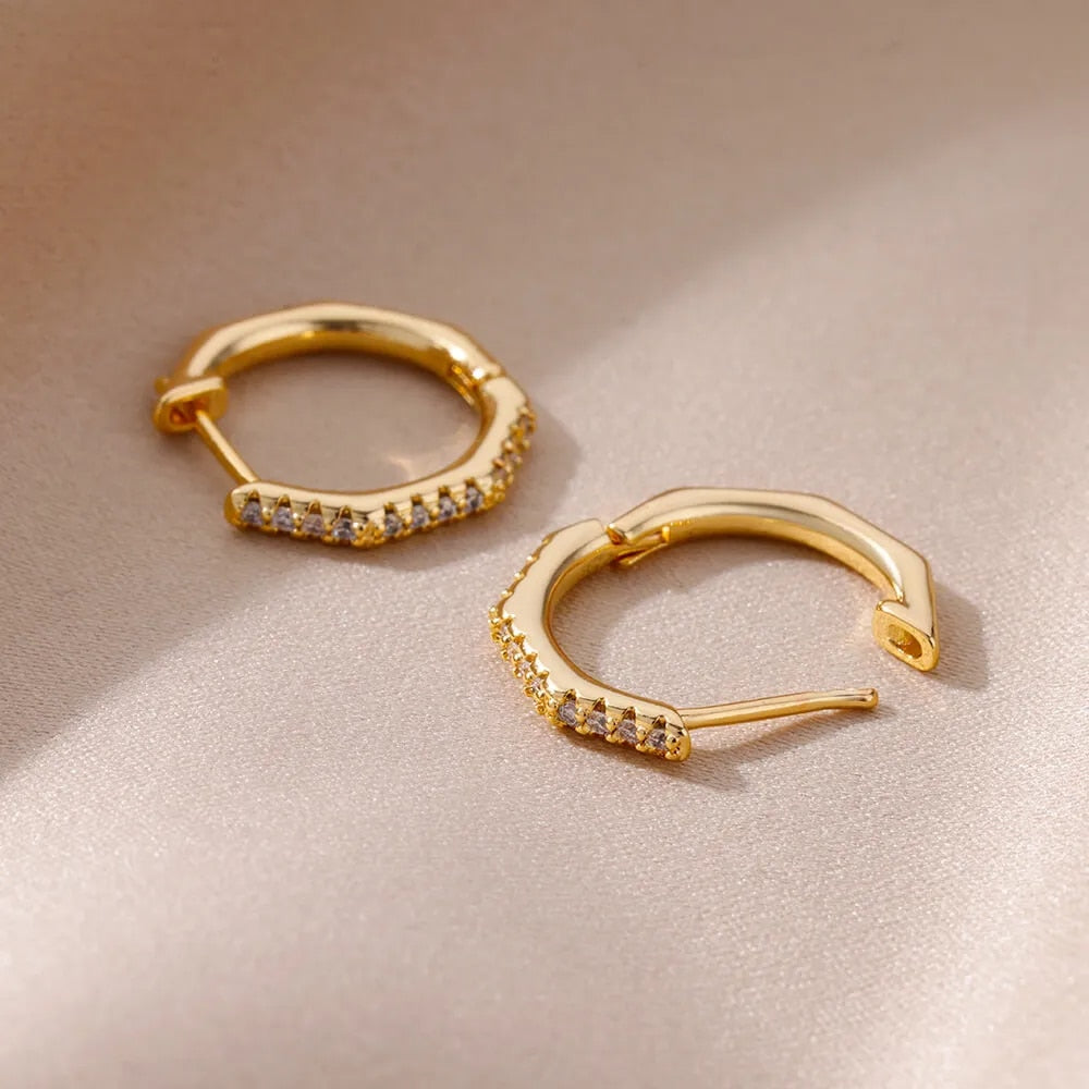 Eloise gold hoop earrings