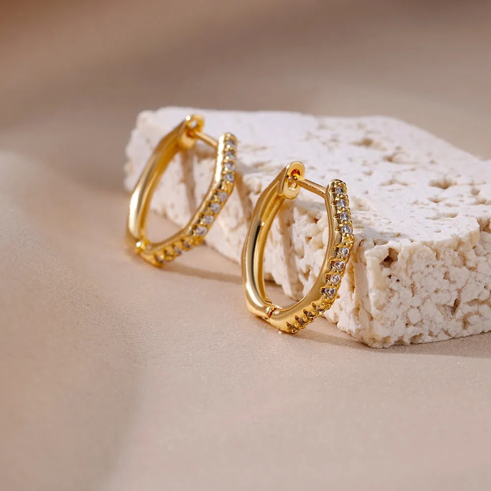 Eloise gold hoop earrings