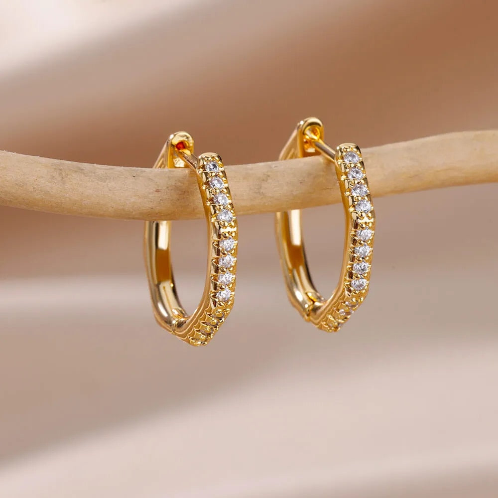 Eloise gold hoop earrings