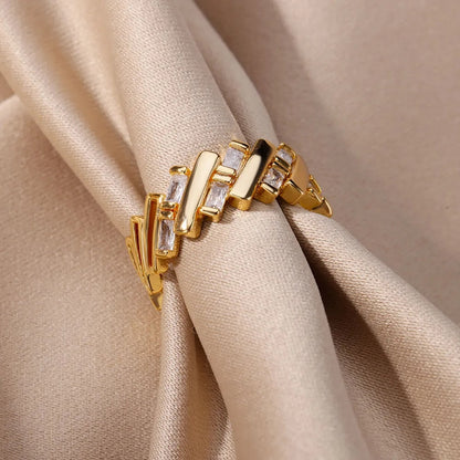 Berlin adjustable gold ring by Andrea