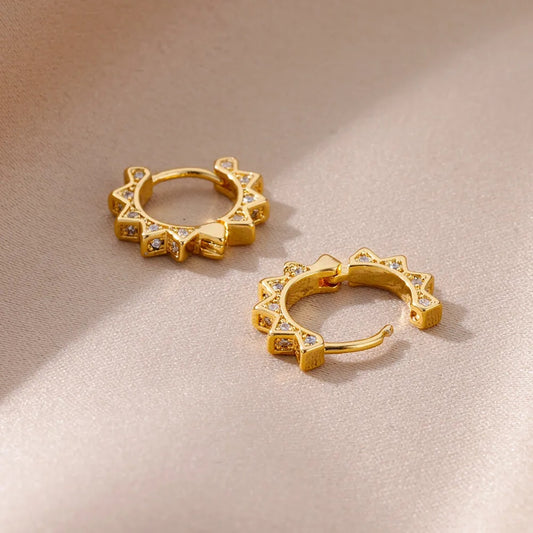 Ariana gold hoop earrings