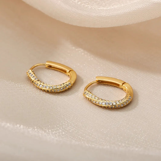 Catalina gold hoop earrings