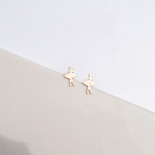 Catriona Gold Stud Earrings by Andrea