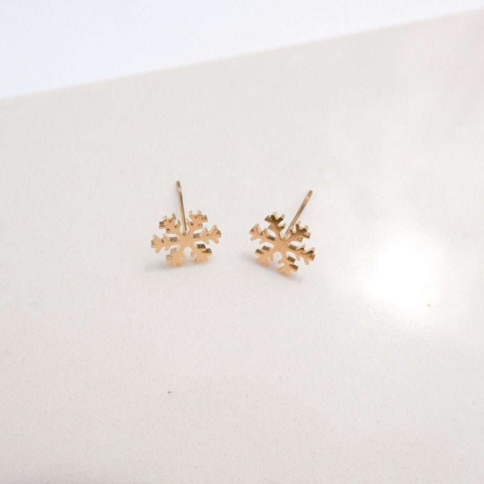 Alicia Gold Stud Earrings by Andrea