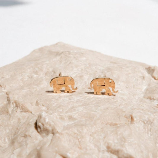 Alexis Gold Stud Earrings by Andrea